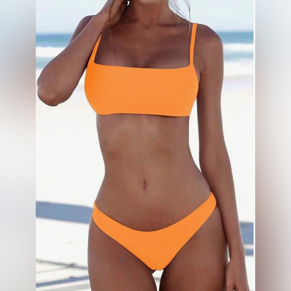 Source Unknown Orange Bikini Set - image 7